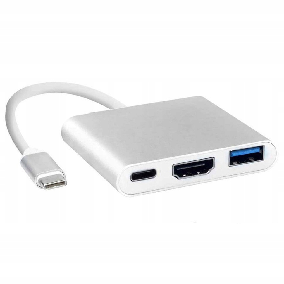 Купить Адаптер 3-в-1 HUB USB-C HDMI 4K MacBook: отзывы, фото, характеристики в интерне-магазине Aredi.ru