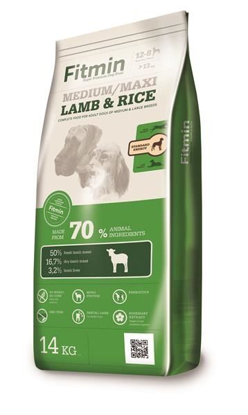 FITMIN dog medium maxi lamb&rice 14kg