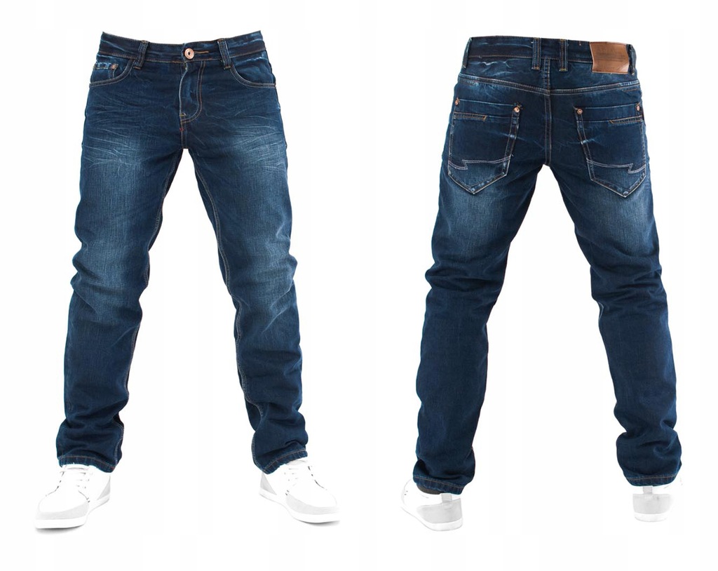 Jeans Granatowe Męskie Młodzieżowe 30 EN1 80-82 cm