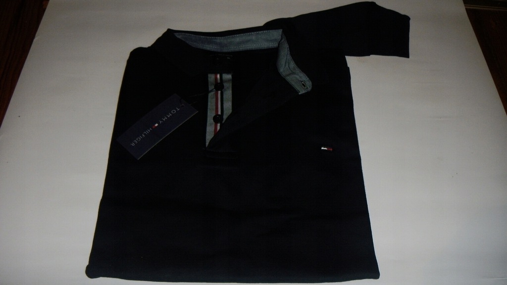 polo tommy hilfiger granat long długi rękaw