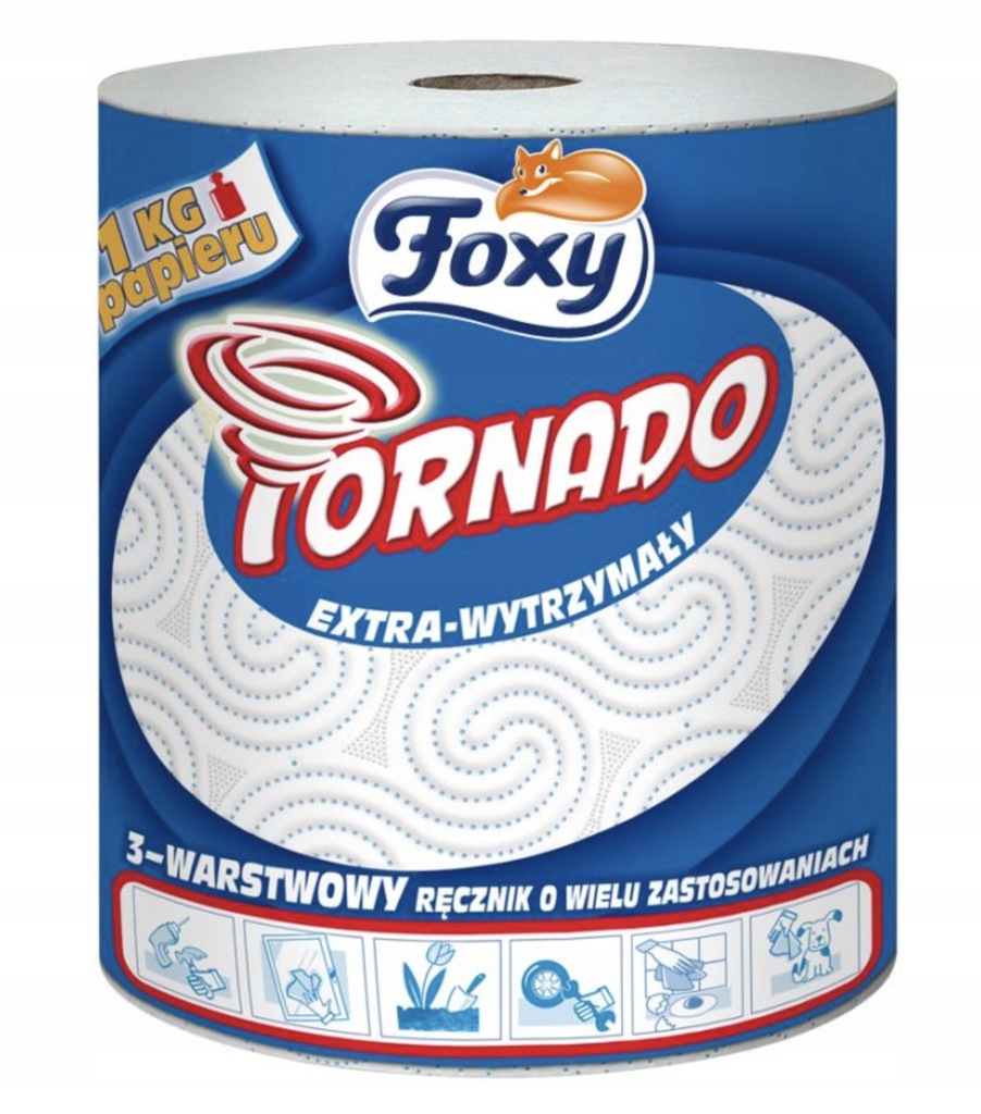 Ręcznik papierowy Foxy Tornado 3 - WARSTWOWY !!