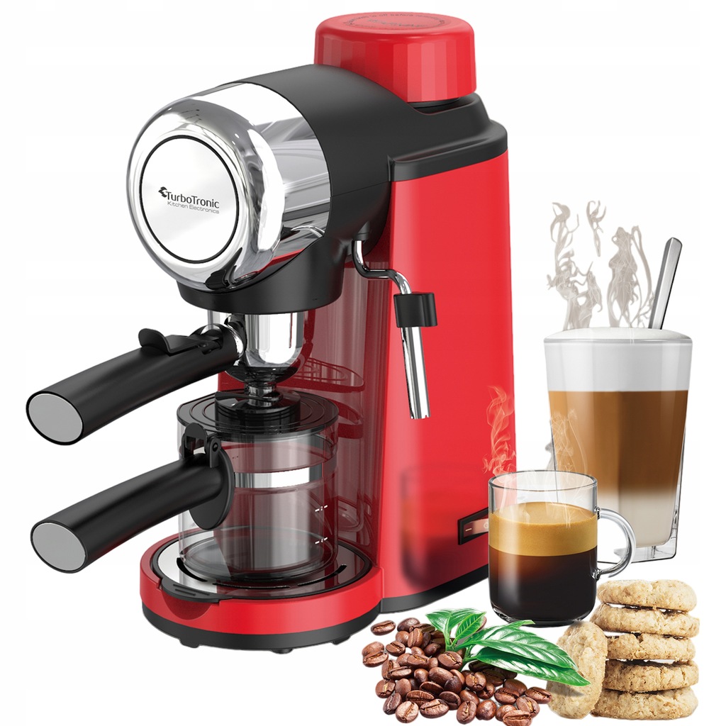 MAŁY EKSPRES DO KAWY CIŚNIENIOWY 3,5 BAR SPIENIACZ DO MLEKA + DZBANEK