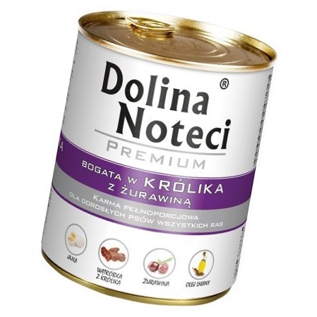 DOLINA NOTECI PREMIUM PUSZKA KRÓLIK ŻURAWINA 800G