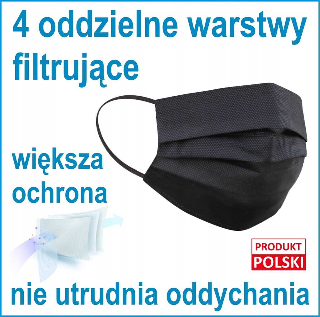 Купить 4-СЛОЙНАЯ многоразовая маска, черная: отзывы, фото, характеристики в интерне-магазине Aredi.ru