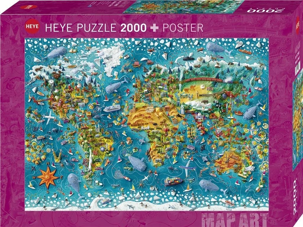 PUZZLE 2000 NASZ ŚWIAT (PUZZLE+PLAKAT), HEYE