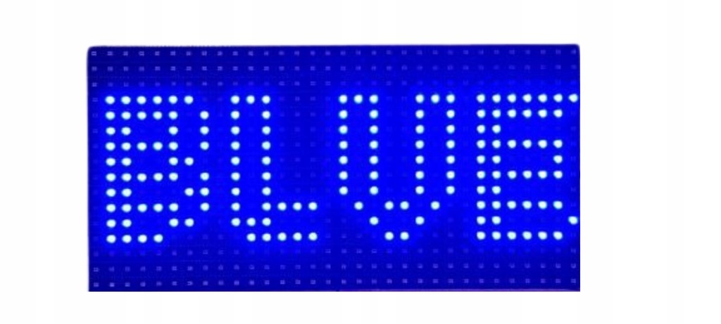 Panel LED moduł P10 SMD HUB12 Blue niebieski zewnętrzny