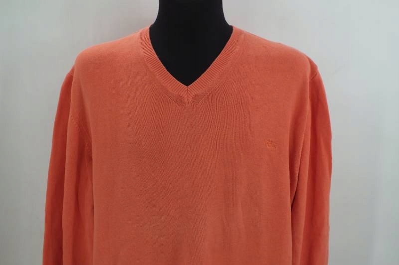 Burberry London sweter męski XXL bawełna orange