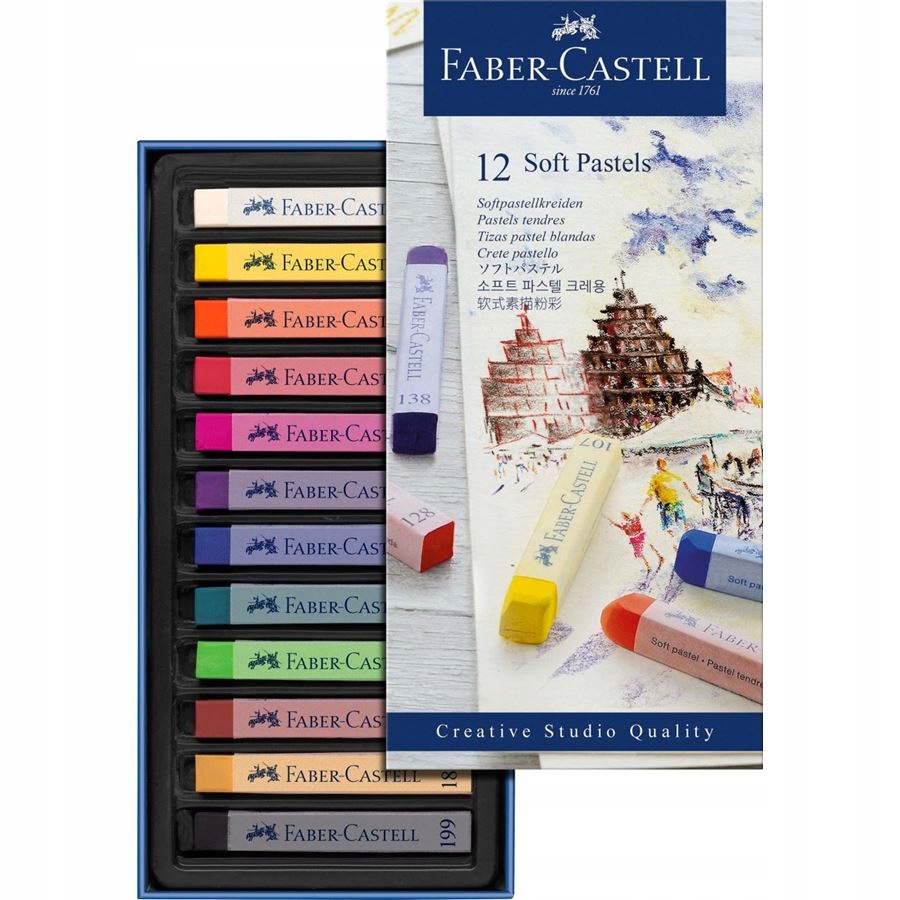 Faber Castell PASTELE SUCHE CREATIVE 12 KOLORÓW