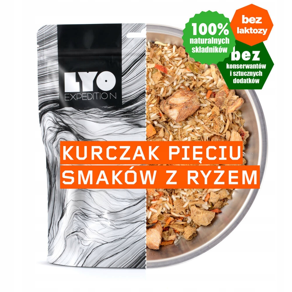 LYOfood Kurczak 5 smaków z ryżem 82 g | 370 g