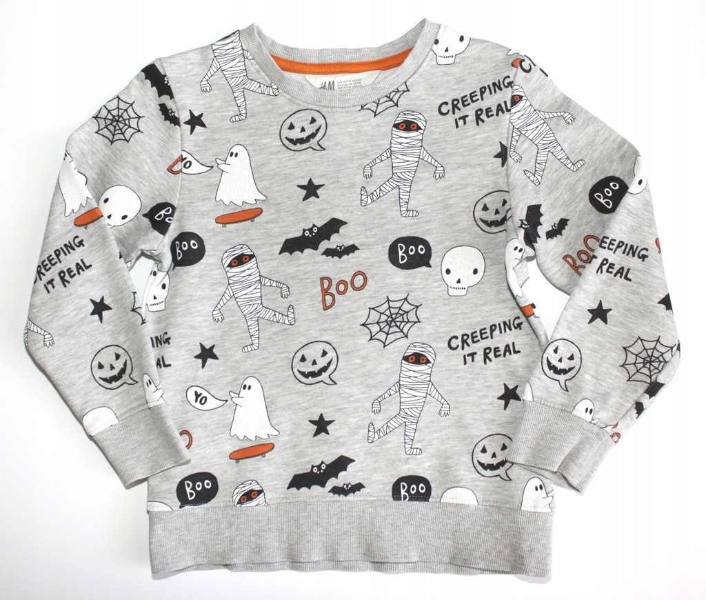 BLUZA HM rozm. 110/116 DUCH MUMIA HALLOWEEN