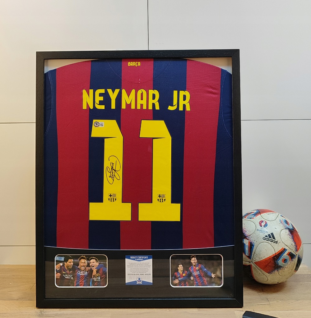 Neymar, FC Barcelona - koszulka w ramie i but z autografami od 1zł! (zag)