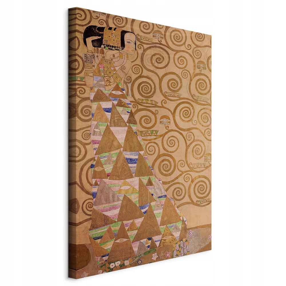 GUSTAV KLIMT OCZEKIWANIE OBRAZ NA PŁÓTNIE ABSTRAKCJA BIURO SALON 60x90