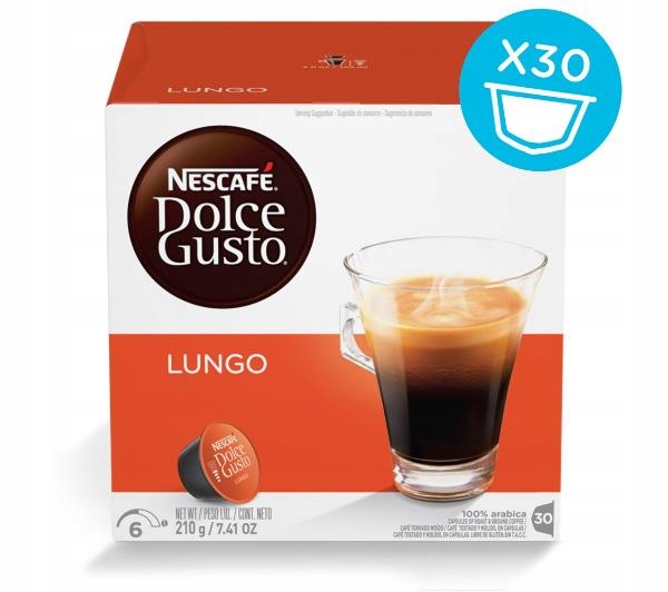 Kawa Nescafe Dolce Gusto Lungo XXL 30 kapsułek