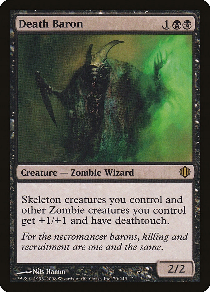 MTG Death Baron [ALA] 4X ZOMBIE SKELETON LORD EDH