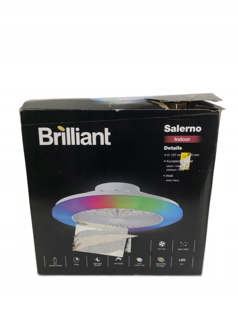 Lightbox Lampa Sufitowa LED z Wentylatorem