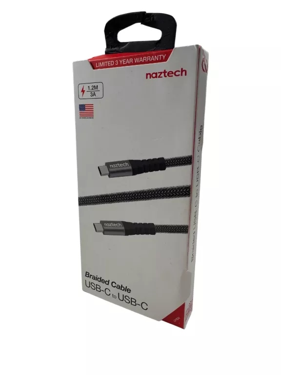 NAZTECH USB C TO USB C 1,2 M 3A