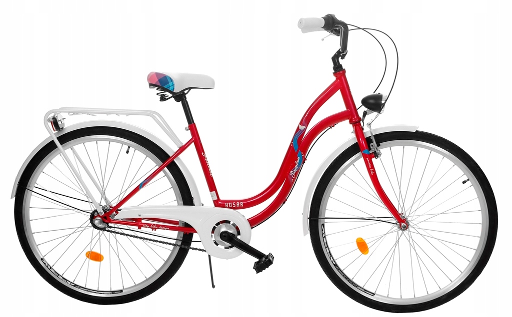 Rower miejski, damski Husar Pappilon 28 malinowy 8272183971