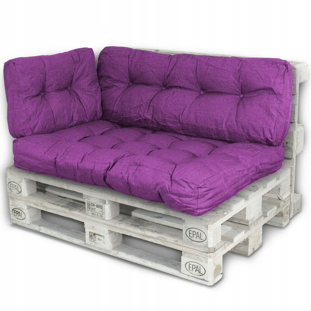 Poduszka palety sofy ławki fiolet OPARCIE 120x40