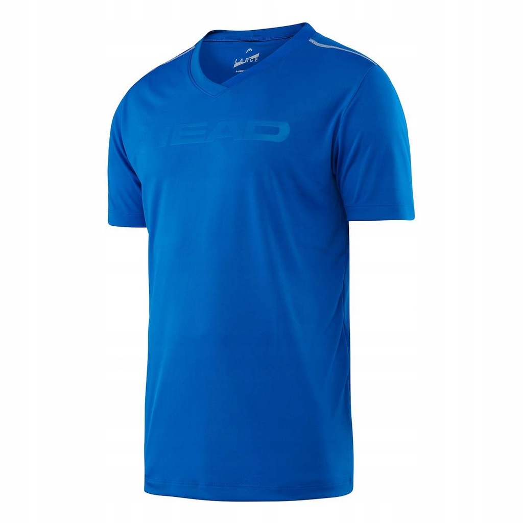 HEAD KOSZULKA TRANSITION T4S V-NECK – NIEBIESKA XL