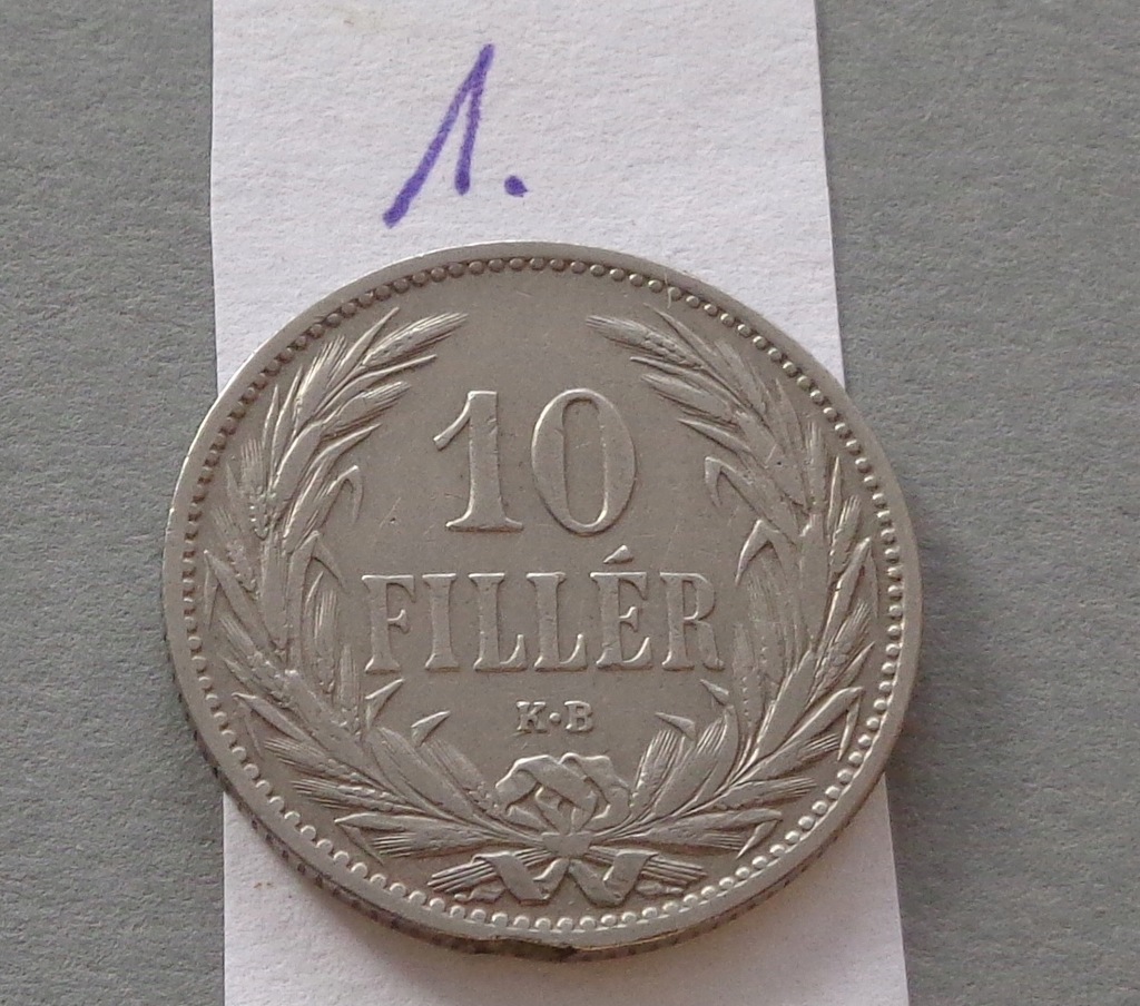 10 FILLER z 1894 roku , Austro-Węgry dla Węgier , GALICJA , ŁADNE