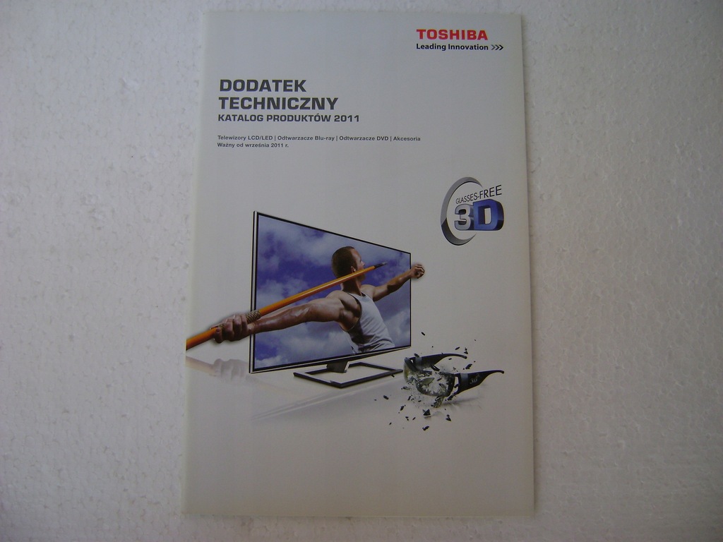 KATALOG PROSPEKT TOSHIBA TV DVD BLU-RAY 2011