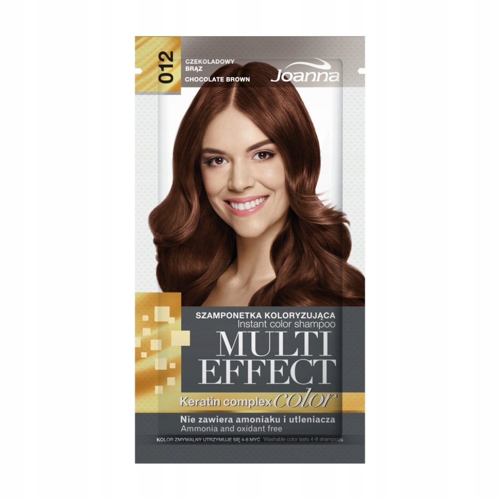 Joanna, Multi Effect Color Keratin Complex, Czekol