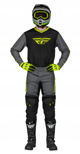 KOMPLET STRÓJ CROSS ENDURO ATV FLY FLUO F16 - L