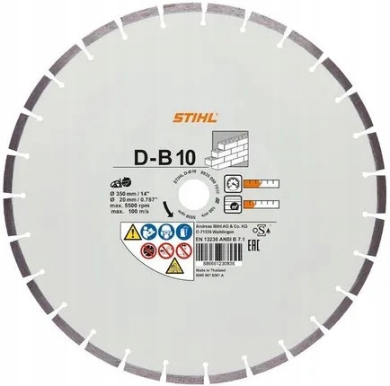 TARCZA DIAMENTOWA DO BETONU D-B10 350MM