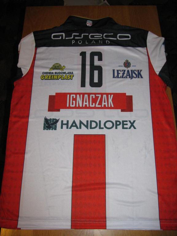 Koszulka Krzyśka Ignaczaka + autografy Resovii