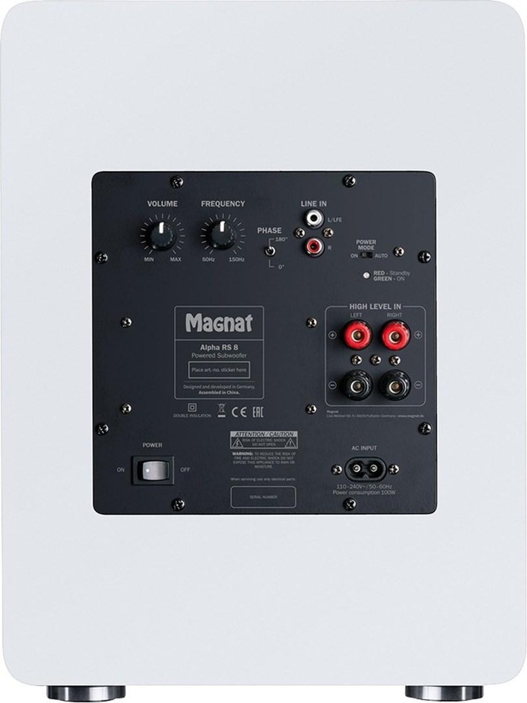 Subwoofer aktywny Magnat Alpha RS 8A biały