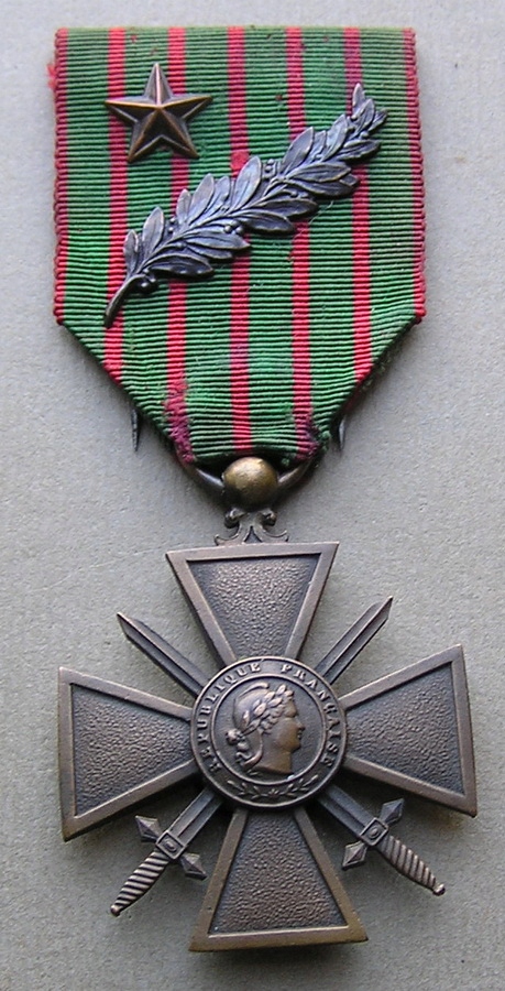 Francja Krzyż Wojenny 1914-1915 z palmą i gwiazdą