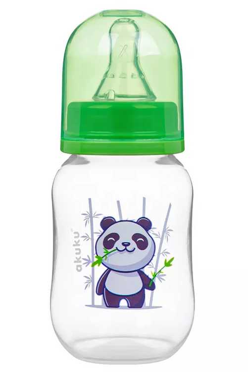 A0104 Butelka 125ml / Zielona Panda