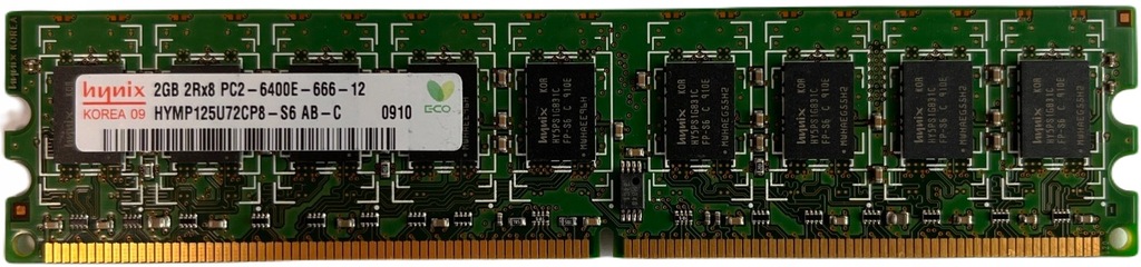 RAM Hynix 2GB 2Rx8 PC2-6400E-666-12 DDR2 972