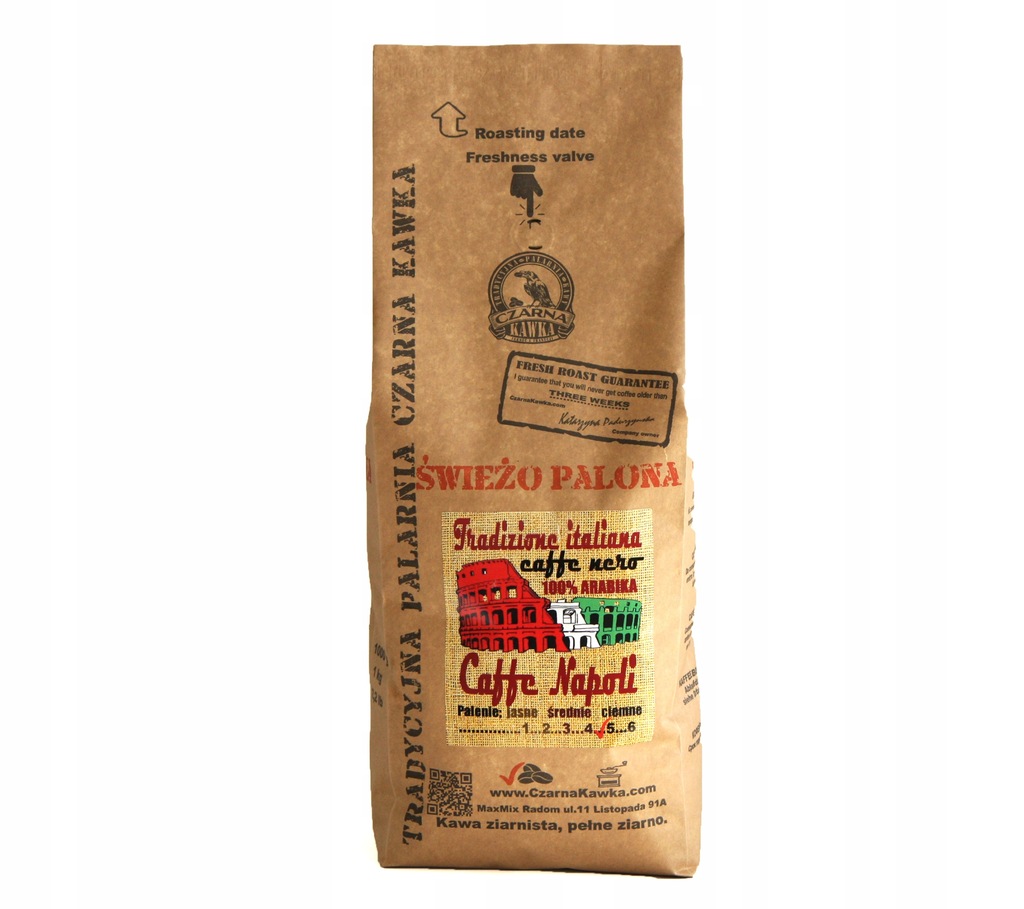 Купить Кофе Черный Caffe Napoli свежеобжаренный 1 кг.: отзывы, фото, характеристики в интерне-магазине Aredi.ru