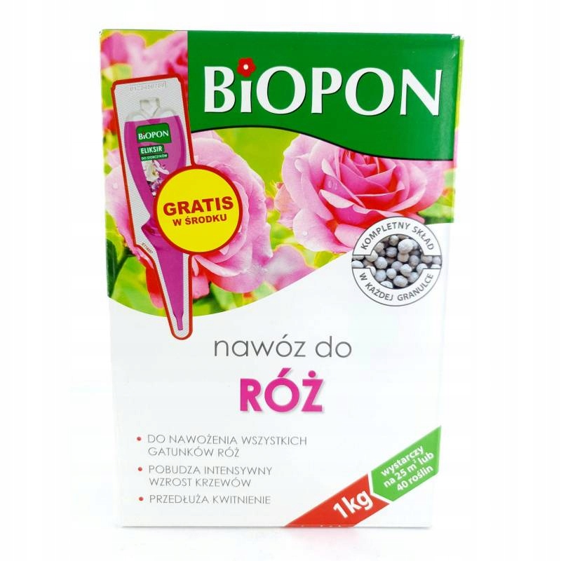 Nawóz do róż granulat Biopon 1kg