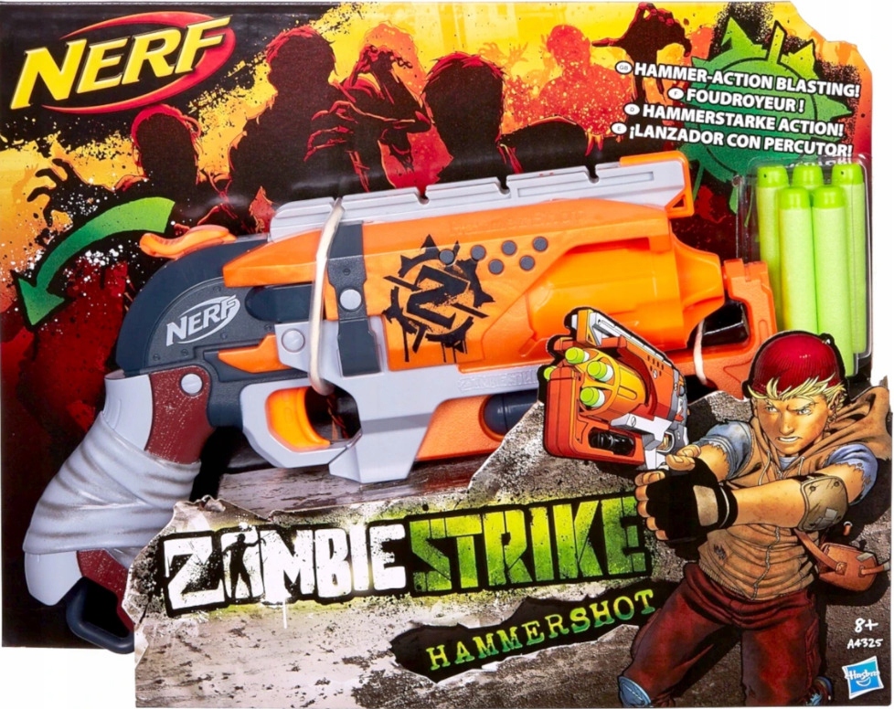 HASBRO Nerf Zombie Strike Hammershot A4325