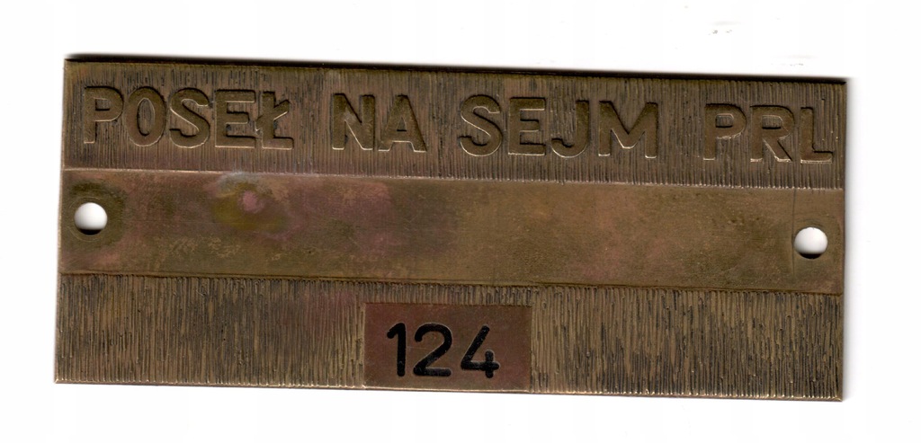 TABLICZKA POSŁA NA SEJM PRL