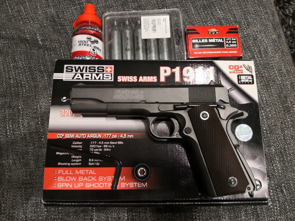 Pistolet Cybergun Swiss Arms P1911 4.5mm BlowBack