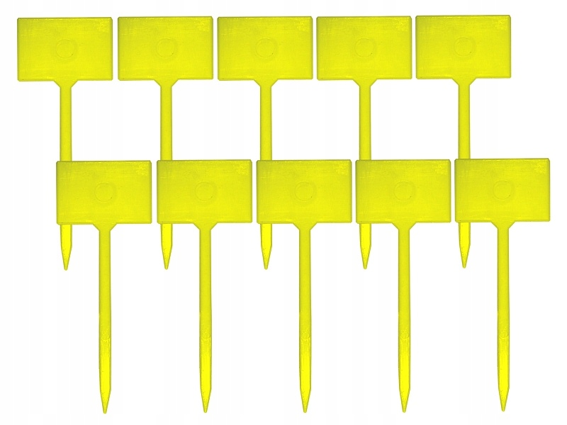 ETYKIETY TABLICZKI do oznaczania roślin - F żółte - 10szt.
