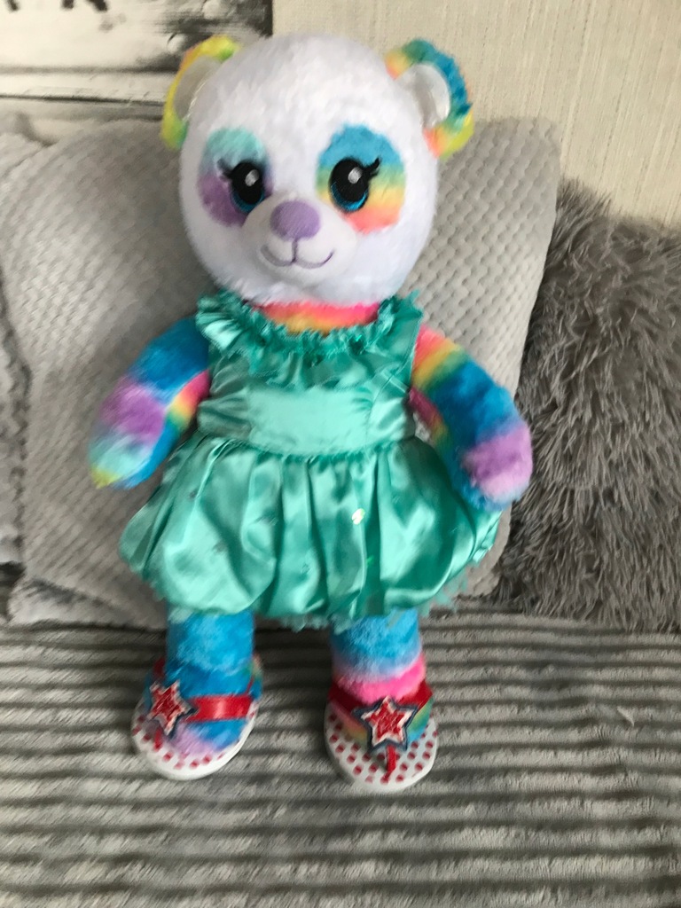 Maskotka Tęczowy Miś Build a Bear 12879695175