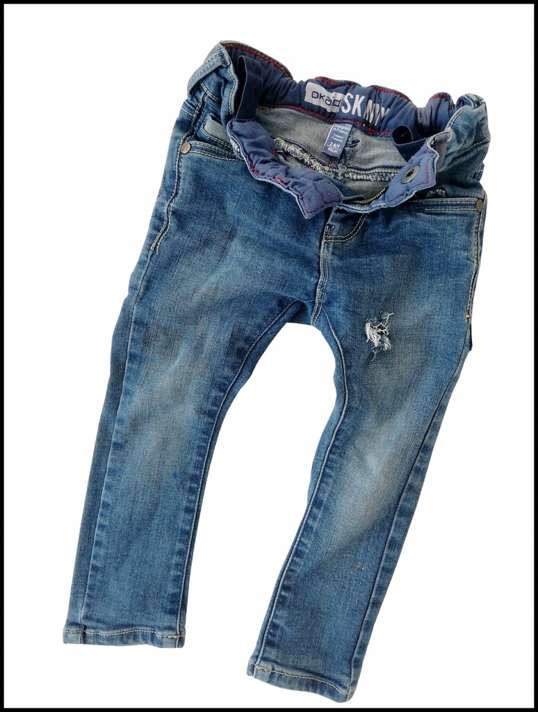 spodnie 2 lata r 86 jeansy chłopczyk OKAIDI