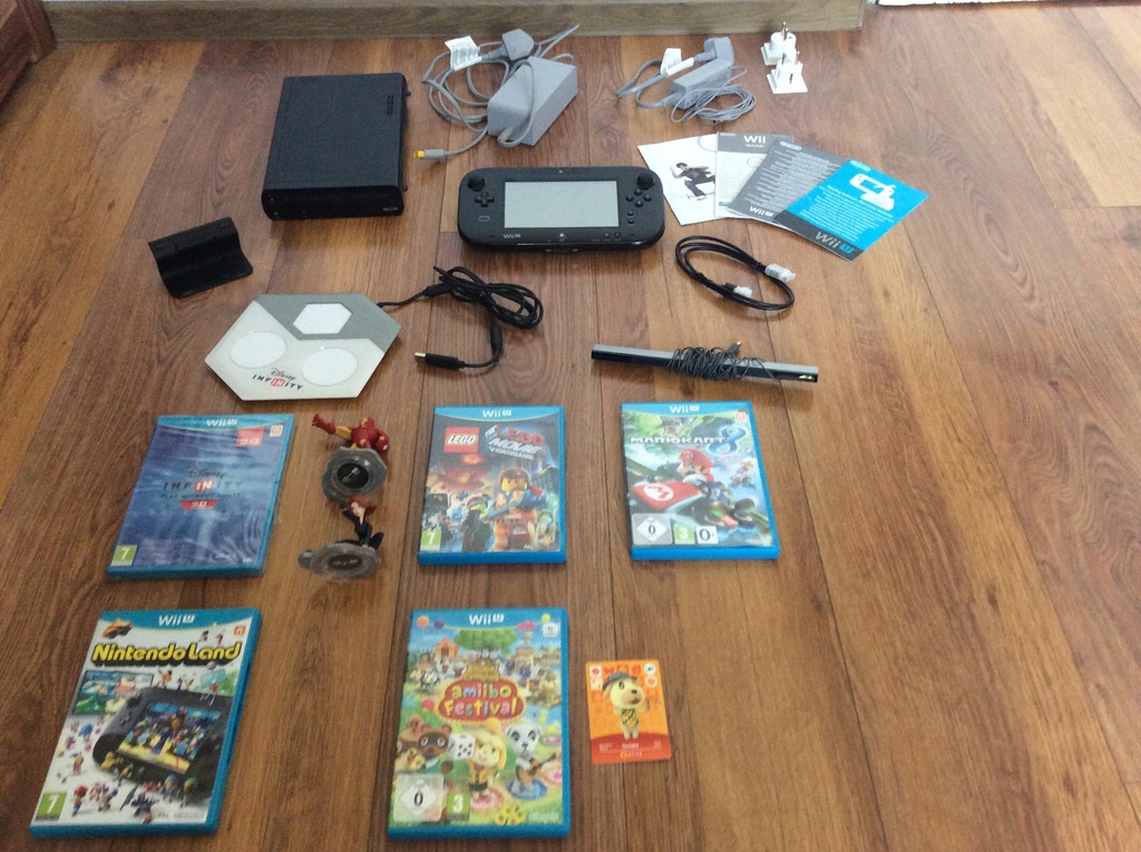 Nintendo Wii U Premium 32GB+Donkey Kong+Amiibo+GRY