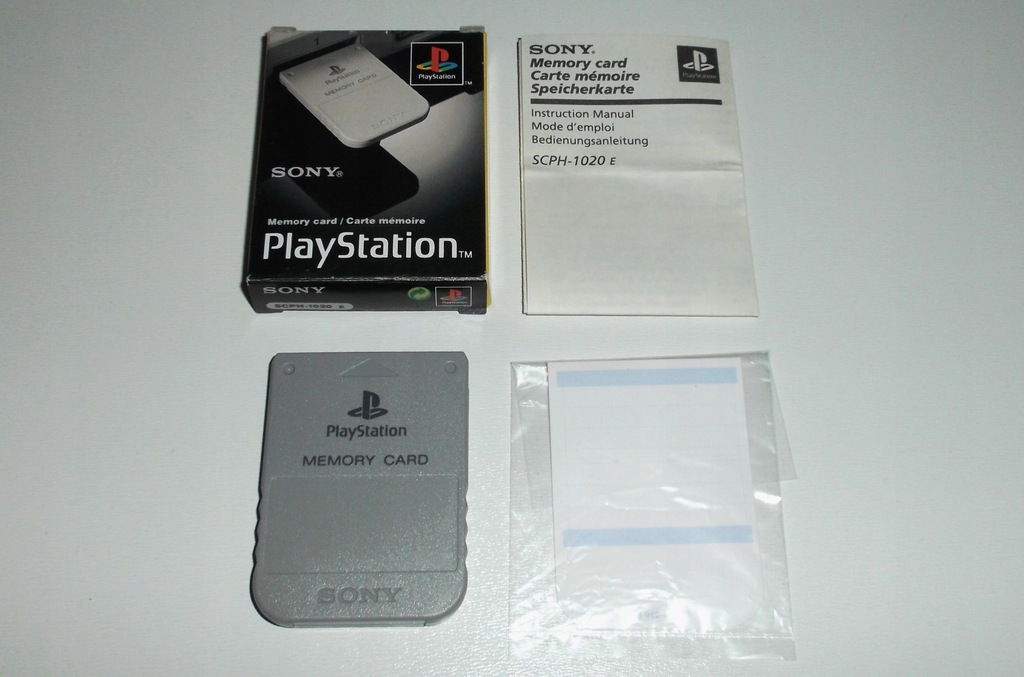 ORYGINALNA KARTA PAMIĘCI SONY PSX PS1 W PUDEŁKU!