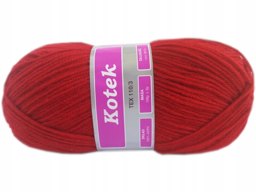 Włóczka KOTEK - Arelan - 4-2224 - Czerwony