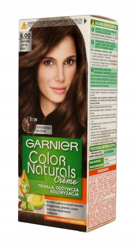 Garnier Color Naturals Krem koloryzujący nr 6.00 G