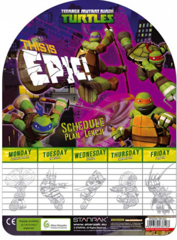 Plan lekcji Ninja Turtles