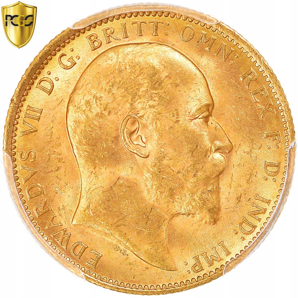 Moneta, Australia, Edward VII, Sovereign, 1907, Sy