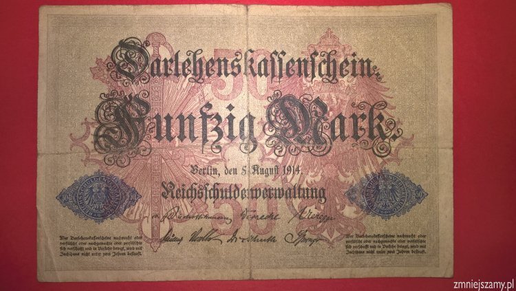 Niemcy - 50 marek z 1914r dla WOŚP