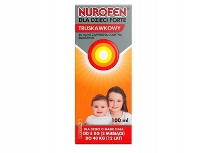 Nurofen dla dzieci forte truskawkowy 100 ml/ 23305