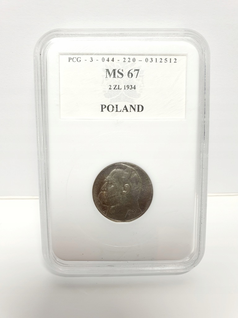 2 ZŁ PIŁSUDSKI 1934 SREBRO PCG MS67 (PG)